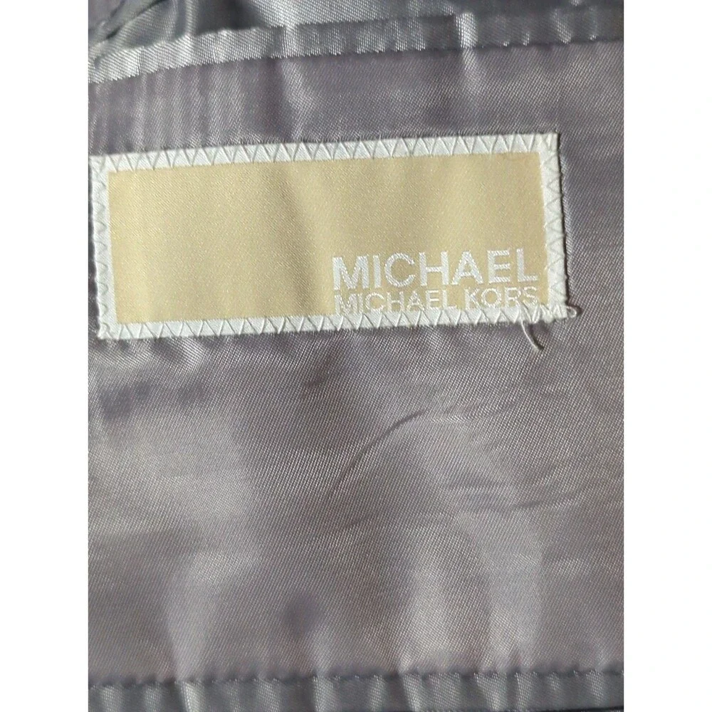 Michael By Michael Kors 42R Linen Blend Gray Sport Coat Vest Preppy Heritage